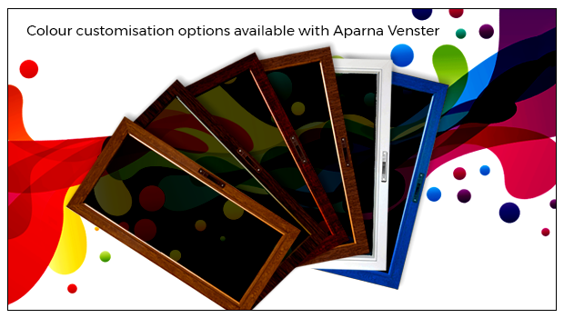 Colour customisation options available with Aparna Venster