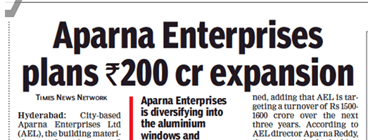 times Aparna Enterprises 19.07.2018 pg 14 523x200